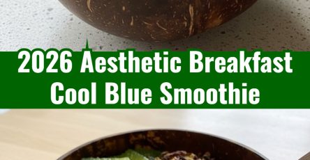 Easy Cool Blue Smoothie Bowl High Protein Aesthetic Breakfast
