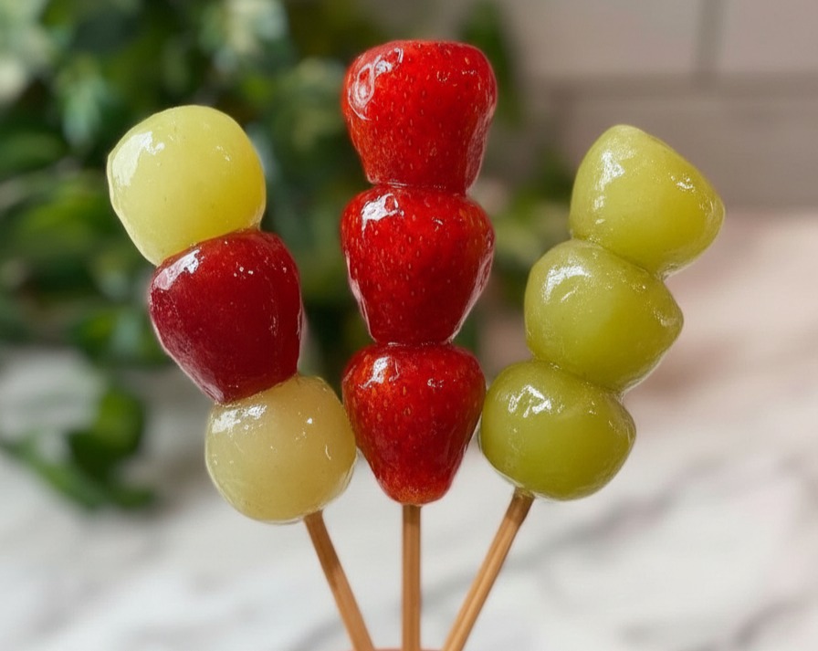 Easy DIY Tanghulu Make Delicious Crunchy Fruit Sweets At Home serving