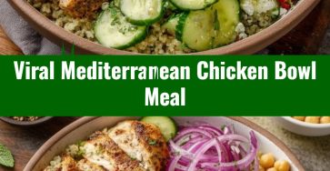 Easy Healthy Mediterranean Chicken Bowl Savory Dinner Recipe