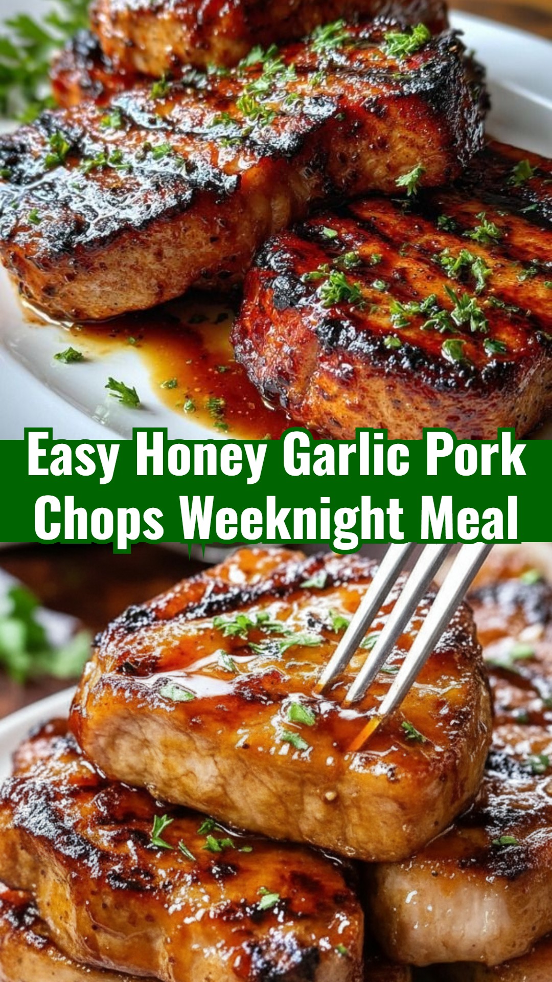 Easy Honey Garlic Asian Pork Chops Recipe