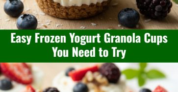 Healthy Snacks To Make Ahead Frozen Yogurt Granola Cups