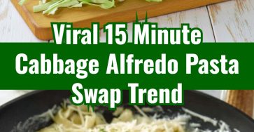 Viral 15 Minute Cabbage Alfredo Low Carb Keto Noodles