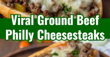 Simple Ground Beef Philly Cheesesteaks