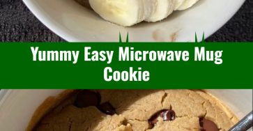 Easy Microwave Mug Cookie Yummy Home Snack Recipe