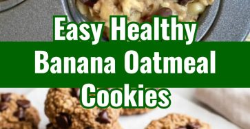 Healthy Banana Oatmeal Cookies Healthy Desserts With Bananas