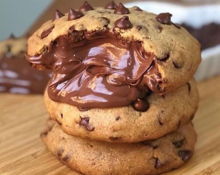 Best Baking Recipes Desserts Nutella Cookies Pie serving