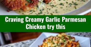 Creamy Garlic Parmesan Crusted Chicken