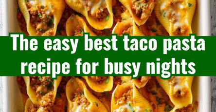 easy BEST Taco Pasta Ground Beef Veggie Pasta Recipes