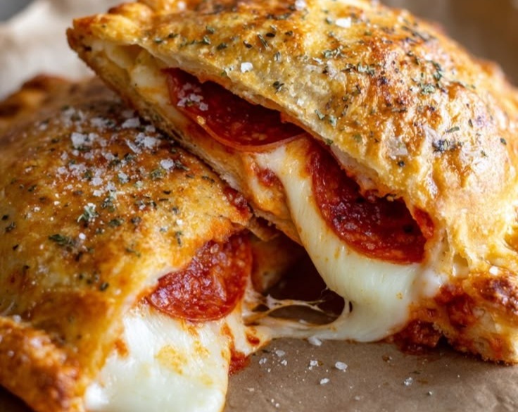 Easy Salty Snacks To Make Pepperoni Pizza Pockets overview