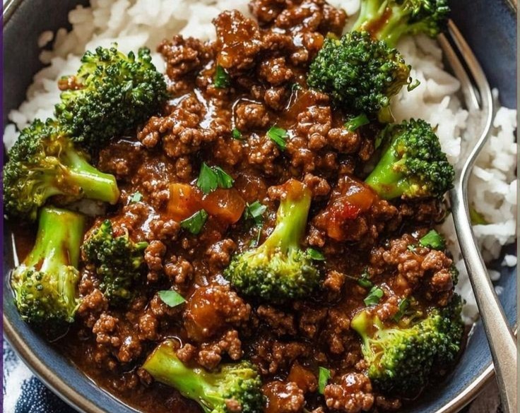 Ground Beef Recipes With Broccoli serving