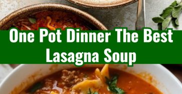 The BEST Lasagna Soup Easy Ground Beef